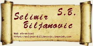 Selimir Biljanović vizit kartica